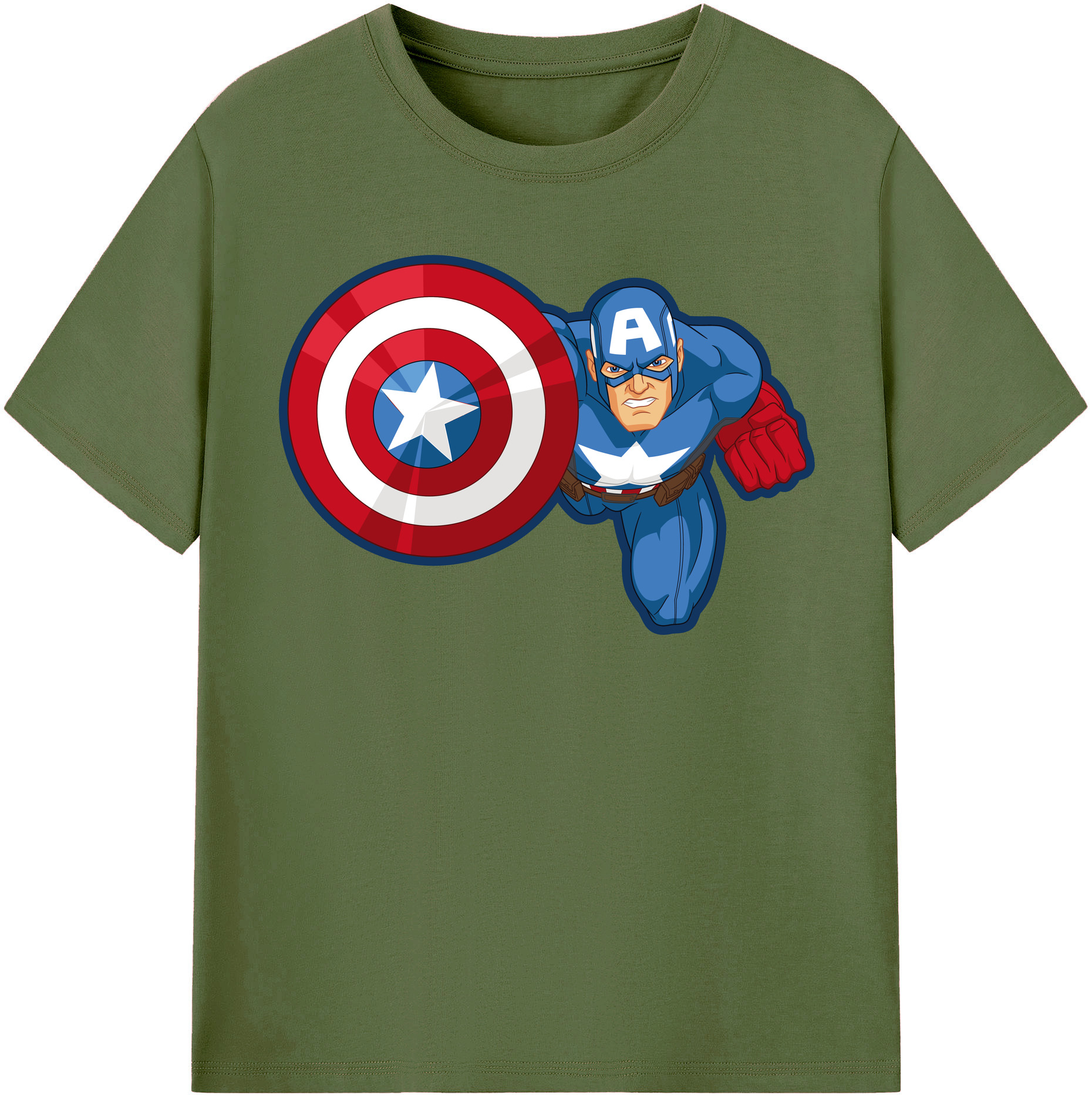 （画像用） アベンジャーズ The Avengers 綿100％半袖Tシャツ（フロントプリント）